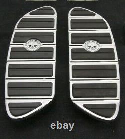 Harley Touring WILLIE G SKULL Front Driver Foot Board Control Brake Shift Pads