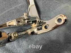 Harley davidson dyna fxdwg wide glide factory oem chrome forward controls