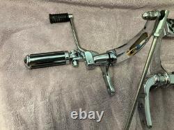 Harley davidson evo twin cam fxd fxdwg dyna glide chrome forward controls