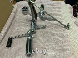 Harley davidson evo twin cam fxd fxdwg dyna glide chrome forward controls