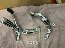 Harley davidson evo twin cam fxd fxdwg dyna glide chrome forward controls