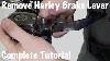 How To Remove Harley Davidson Front Brake Hand Lever U0026 Right Side Controls