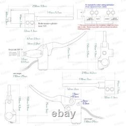 KiWAV Billet Chrome Handlebar hand Control kit for Harley-Davidson 96