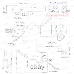 KiWAV Billet Chrome upper hand Control kit for Harley-Davidson 96