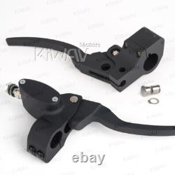 KiWAV CNC Aluminum Black Handlebar Hand Control Kit for Harley-Davidson 96