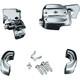 Kuryakyn 9126 Chrome Handlebar Control Cover Kit For Single Disc Harley 96-17