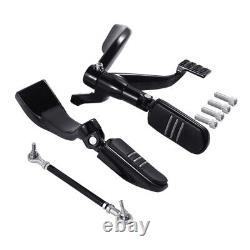 Mid Control Foot Pegs Levers Fit For Harley Sportster XL883 1200 Custom 04-13 12