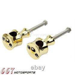 Motorcycle Control Center Handlebar Risers Brass For Harley Chopper 1 inch Bars