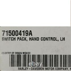 NEW OEM Harley Davidson SWITCH PACK HAND CONTROL Left Hand 71500419 GENUINE