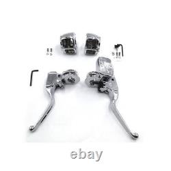 NEW V-Twin 1/2 Bore Handlebar Control Kit Chrome 2015 up Harley Softail 22-0886