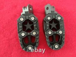 New 2018-2020 Harley Moto Pegs Street Bob MID Forward Controls Softail Footpegs