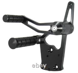 New Black Billet Forward Control Set for 2000-2017 Harley Davidson Softail