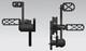 New Custom Mx Style Black Billet Forward Control Set For Harley Davidson