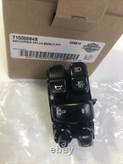OEM HARLEY-DAVIDSON 2014-2018 CVO Touring LH Control Switch Pack Backlit PTT