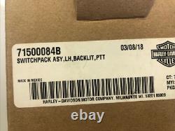 OEM HARLEY-DAVIDSON 2014-2018 CVO Touring LH Control Switch Pack Backlit PTT