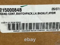 OEM HARLEY-DAVIDSON LEFT HAND Backlit Switch Pak Assembly 71500084B