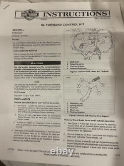 OEM Harley Davidson Standard Chrome Forward Control Kit 2014 and later XL models