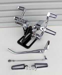 Outlaw Chrome Forward Control Kit For 2000-2017 Softail Harley Fxst/flst