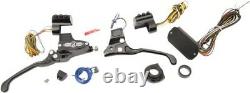 Performance Machine Black Contrast Cut 9/16 Can Bus Handlebar Control Kit Cable