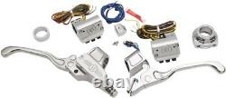 Performance Machine Chrome Handlebar Control Kit withCable Clutch 0062-4019-CH