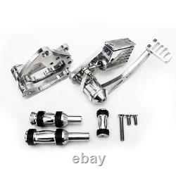 Polished Silver Forward Controls Foot Pegs for Harley Davidson Softail 1984-1999