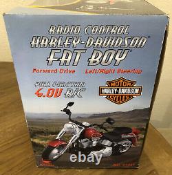 Rare 14 Scale Huge Radio Control Harley Davidson Fatboy Motorcycle R/C Retired