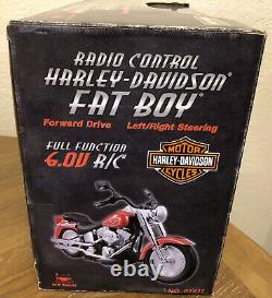 Rare 14 Scale Huge Radio Control Harley Davidson Fatboy Motorcycle R/C Retired