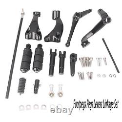 Rear Controls Foot Peg Levers Linkages For Harley Sportster Iron 883 Seventy Two