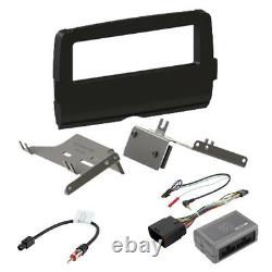 Single DIN Radio Dash Kit+Thumb Control Interface for 14-17 Harley Davidson