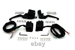 Smooth Contour Handlebar Control Kit Black fits Harley-Davidson