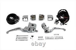 Smooth Contour Handlebar Control Kit Chrome fits Harley-Davidson