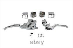 Smooth Contour Handlebar Control Kit Chrome fits Harley Davidson