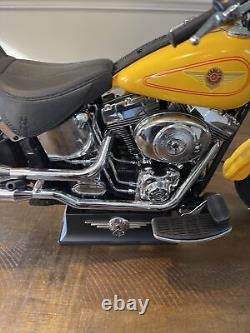 Vintage Harley Davidson Radio Control Fat Boy 9.6V Toy Motorcycle 28x 12